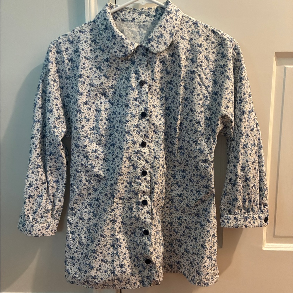 Dolce Gabbana Floral Cotton Blouse XS